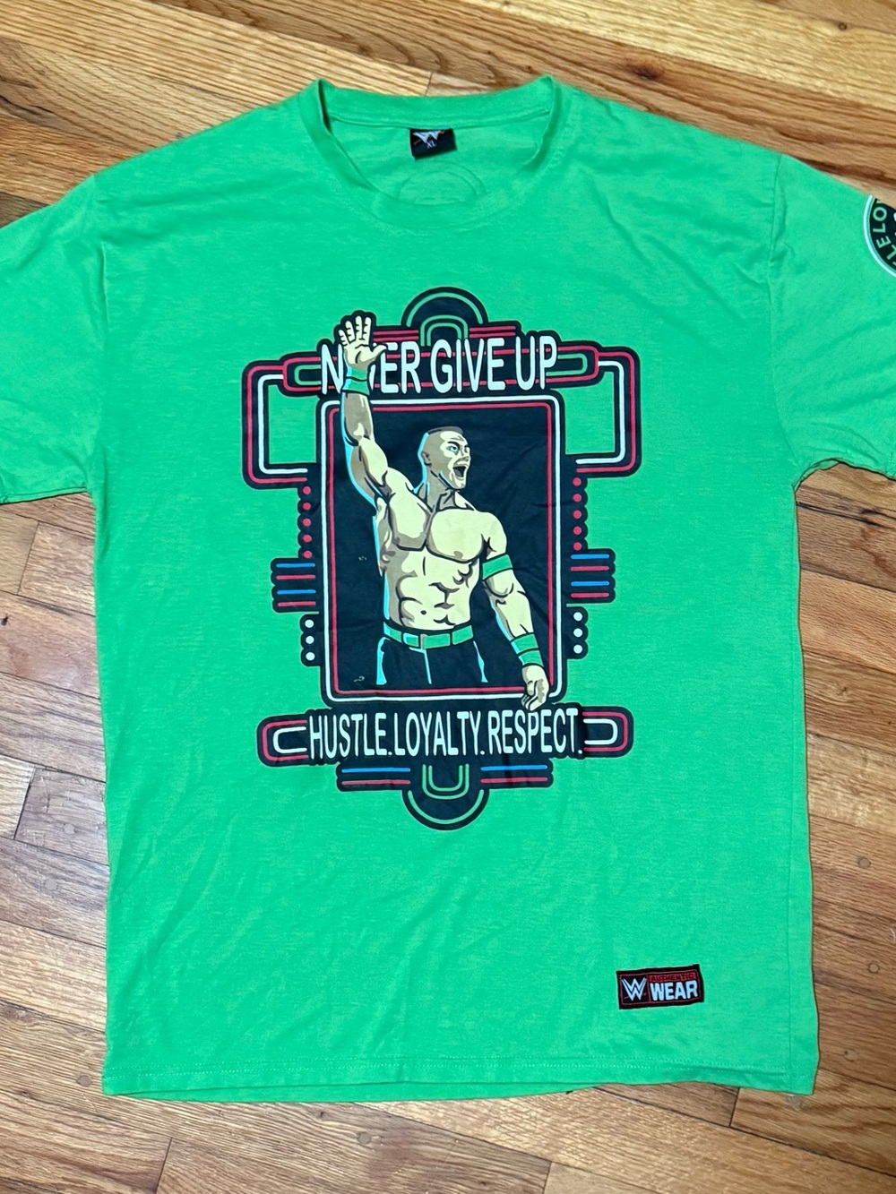WWE John Cena Vintage Graphic T-Shirt XL But Fits Like A Med/Large Green